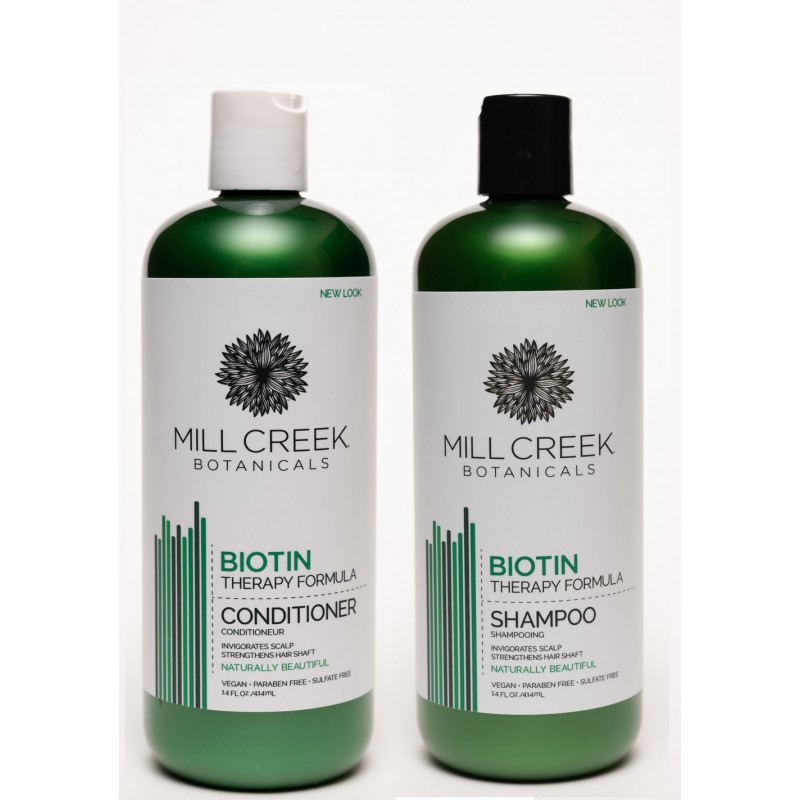 Mill Creek Botanicals Biotin Shampoo And Conditioner Set 14 Fl Oz 414 Ml 9210